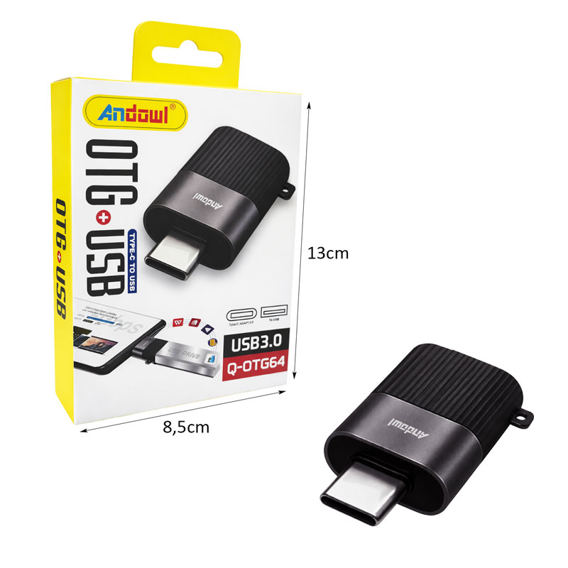 Andowl Αντάπτορας OTG Type-C σε USB 3.0 Q-OTG64 - OTG Adapter - Image 2