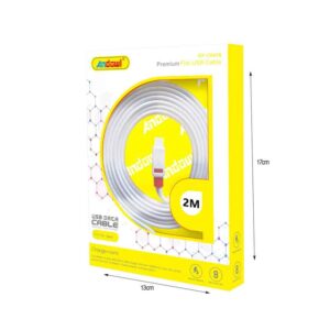 Alternative view of Andowl Καλώδιο μεταφοράς δεδομένων USB 2.0 2m TypeC QY-C067B- Data Cable