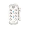Qiao Sheng Πολύμπριζο 8 Θέσεων 10Α/250V-2500W 2m NO:3278 - Smart power 8 power socket - sukki.gr