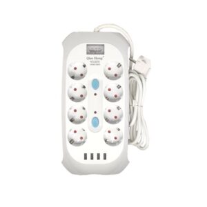 Qiao Sheng  Πολύμπριζο 8 Θέσεων 10Α/250V-2500W 2m NO:3278 - Smart power 8 power socket - sukki.gr