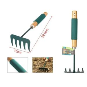 KMT Τσουγκράνα Κήπου Μικρή Χειρός 29.5 cm - Small Hand Garden Rake KMT Tools - sukki.gr