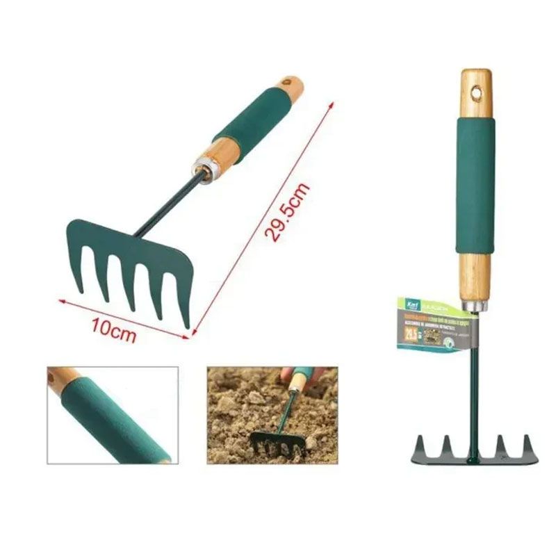 KMT Τσουγκράνα Κήπου Μικρή Χειρός 29.5 cm - Small Hand Garden Rake KMT Tools - sukki.gr
