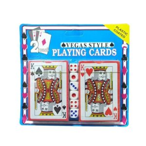 Τράπουλα σετ 2τμχ και ζάρια - Vegas style playing cards 2pcs - sukki.gr