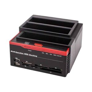 Alternative view of Andowl AN-Q-HD50 Docking Station για 2 Σκληρούς Δίσκους SATA 2.5" / 3.5" με σύνδεση USB 2.0 - All in 1 Multi-function HDD Docking