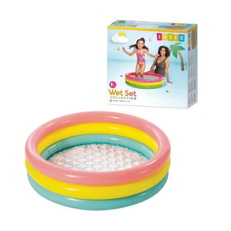 Intex παιδική πισίνα φουσκωτή #58924NP 86cm x 25cm - Wet Set Three-ring pool - sukki.gr