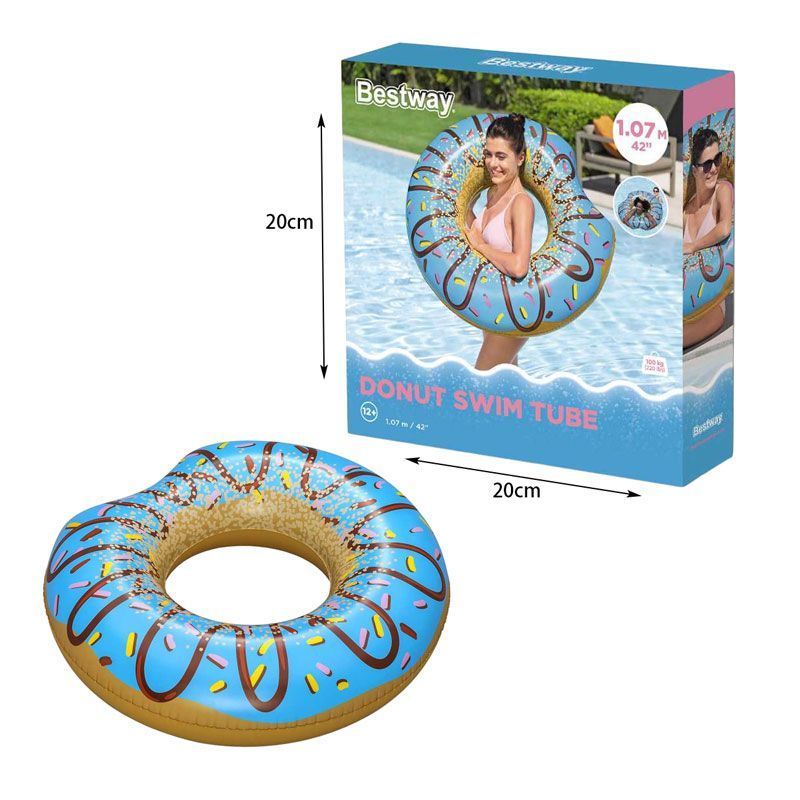 Φουσκωτό σωσίβιο Ντόνατ 1τμχ 36118- Inflatable Donut Swim Tube - Image 3