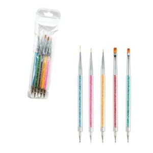 Πινέλα νυχιών 5τμχ - Nail brushes 5pcs - sukki.gr