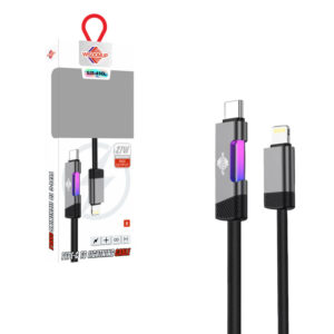 Wisdomup Καλώδιο Φόρτισης USB-C σε Lightning με Φωτισμό LED 27W SJX-45CL - USB-C to Lightning LED Fast Charging Cable - sukki.gr