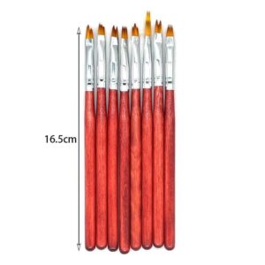 Σετ πινέλα νυχιών 8τμχ - Nail brushes 8 pcs - sukki.gr