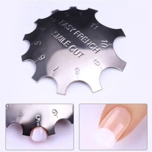 Στένσιλ Γαλλικού Νυχιών Nail Art Easy French – Μεταλλικό καλούπι γαλλικού - sukki.gr