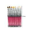Σετ πινέλα νυχίων 8τμχ - Nail brushes 8pcs - sukki.gr