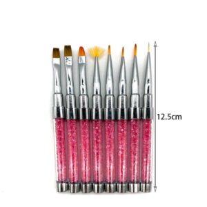 Σετ πινέλα νυχίων 8τμχ - Nail brushes 8pcs - sukki.gr
