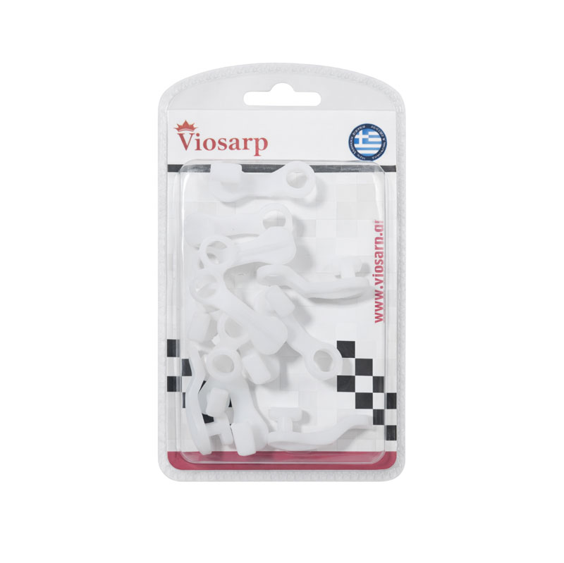 Γαντζάκια Κουρτίνας Πλαστικά 12τμχ – Plastic Curtain Hooks - sukki.gr