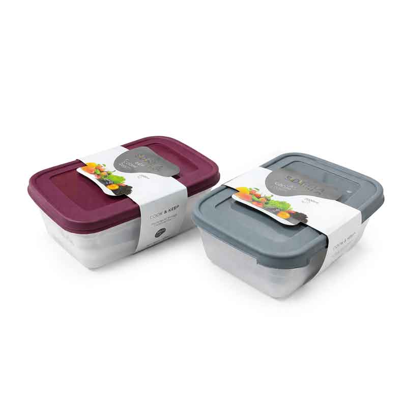 Sidirela Δοχείο τροφίμων 2000ml σετ 2τμχ "COOK"- Food saver 2pcs - sukki.gr