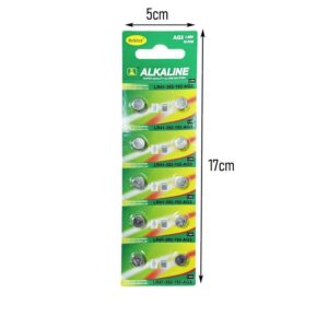 Alternative view of Σετ Αλκαλικών Μπαταριών LR41 1.5V 10τμχ - Alkaline Battery Set