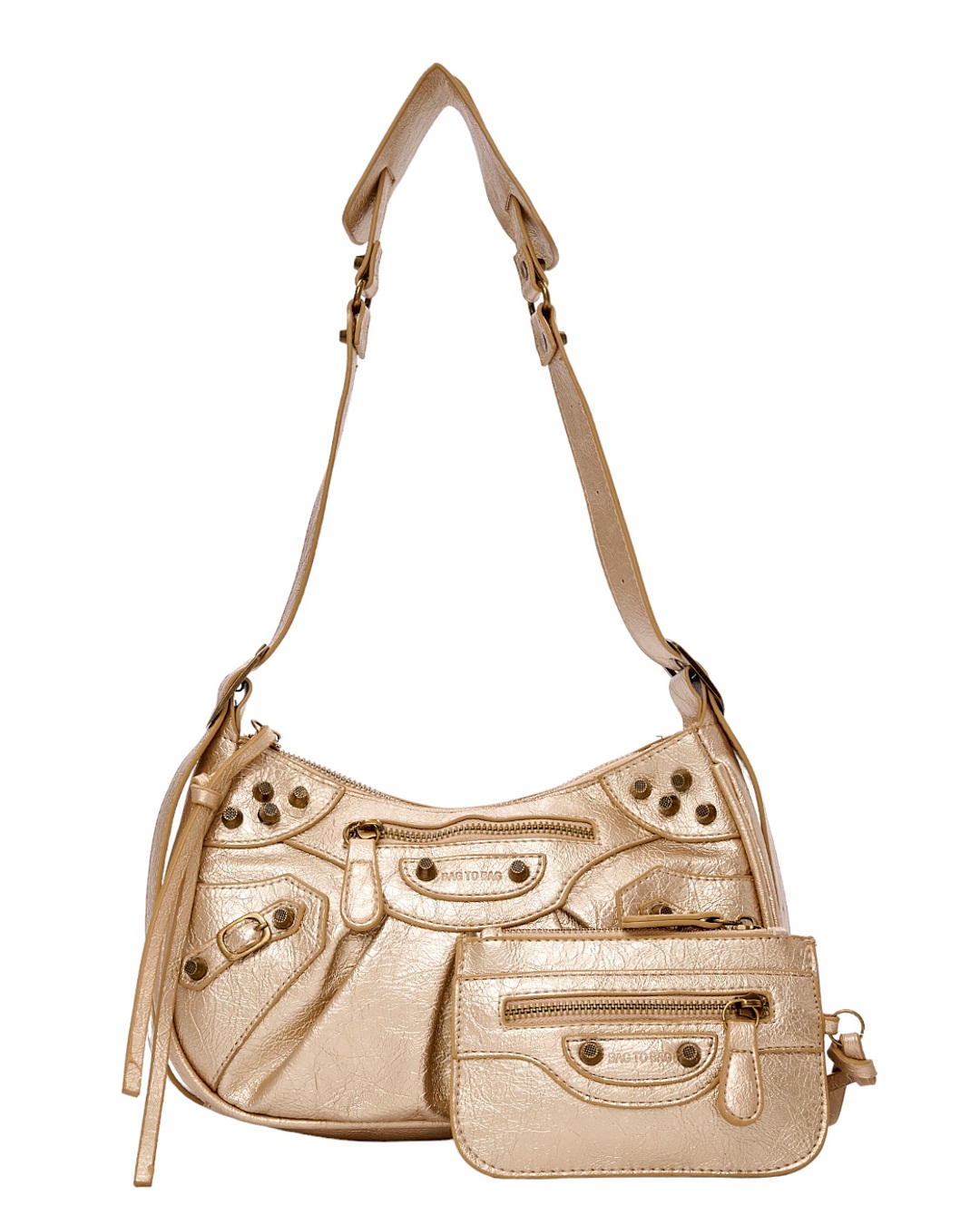 Τσάντα ώμου SW8939 – Χρυσό BAG TO BAG - sukki.gr