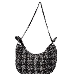 Τσάντα ώμου με παγιετες BS23202 – Μαύρο BAG TO BAG - sukki.gr