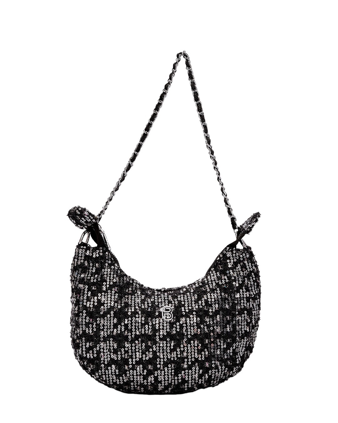 Τσάντα ώμου με παγιετες BS23202 – Μαύρο BAG TO BAG - sukki.gr