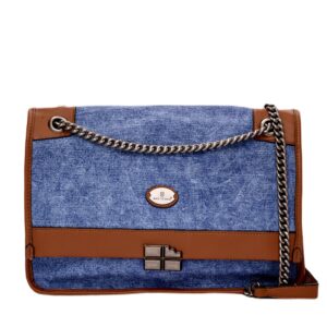 Τσάντα ώμου με αλυσίδα LX-2157 – Σκούρο Μπλέ BAG TO BAG - sukki.gr