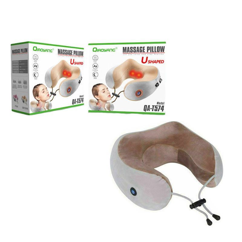 QIAOYANG Συσκευή Μασάζ για τον Αυχένα QA-T574 -Massage Pillow U Shaped - sukki.gr