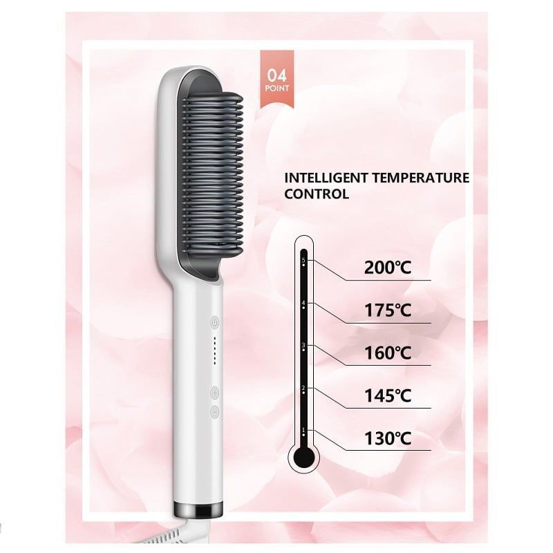 QIAOYANG Ηλεκτρική Βούρτσα για Ίσιωμα 45W QA-T08 - Straight curly comb - Image 5