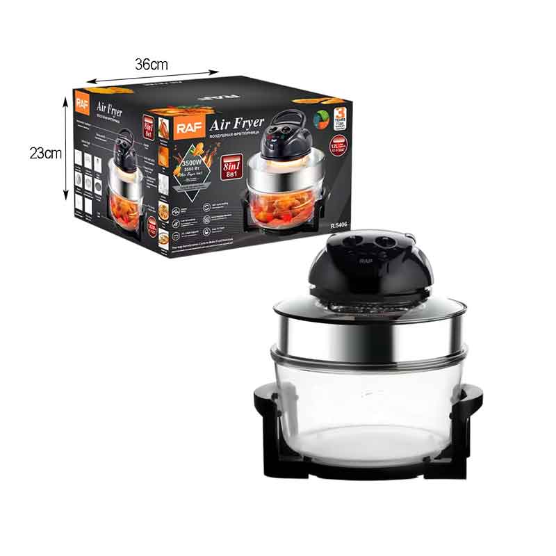 RAF Πολυλειτουργικό Φριτέζα Αέρος 8 σε 1 3500W 17l R.5406 - Multifunctional Airfryer Air Fryer Electric Fryer 3500W - Image 5