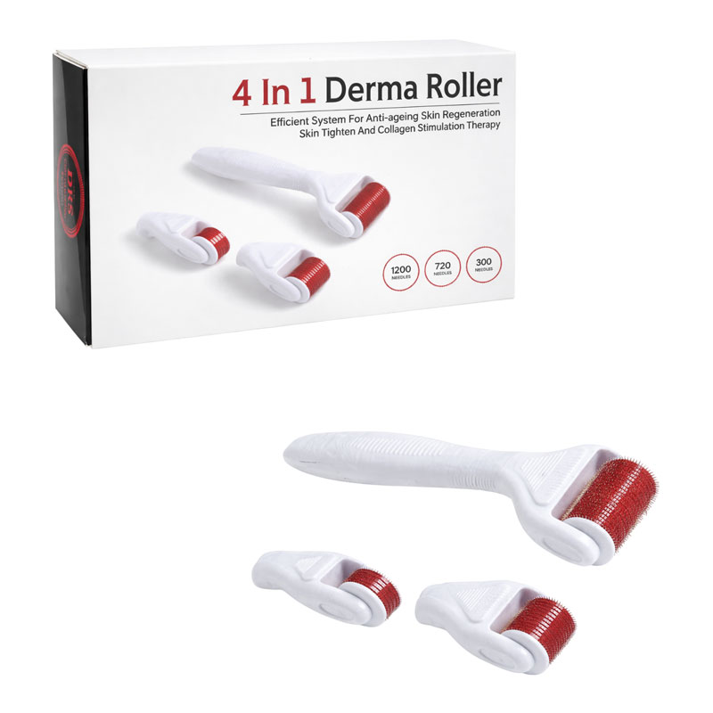 Συσκευή Περιποίησης Προσώπου Derma Roller 4 σε 1 για Περιποίηση Δέρματος - Derma Roller 4 in 1 Skin Care Set - sukki.gr