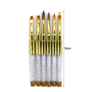 Σετ πινέλα νυχιών 6τμχ - Nail brushes 6pcs - sukki.gr