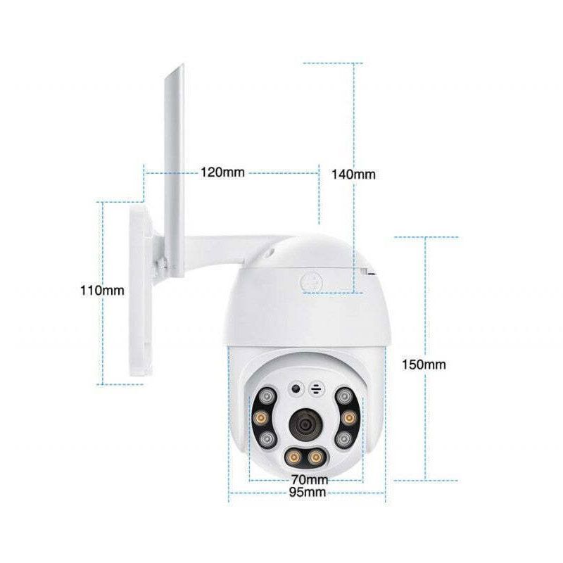 Lylu IP Κάμερα Παρακολούθησης Wi-Fi 5.0MP 360°- Smart camera - Image 3