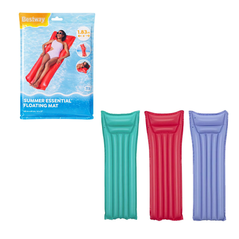 Bestway Φουσκωτό Στρώμα Θαλάσσης Bestway 1.83m - Summer Essential Floating Mat - sukki.gr