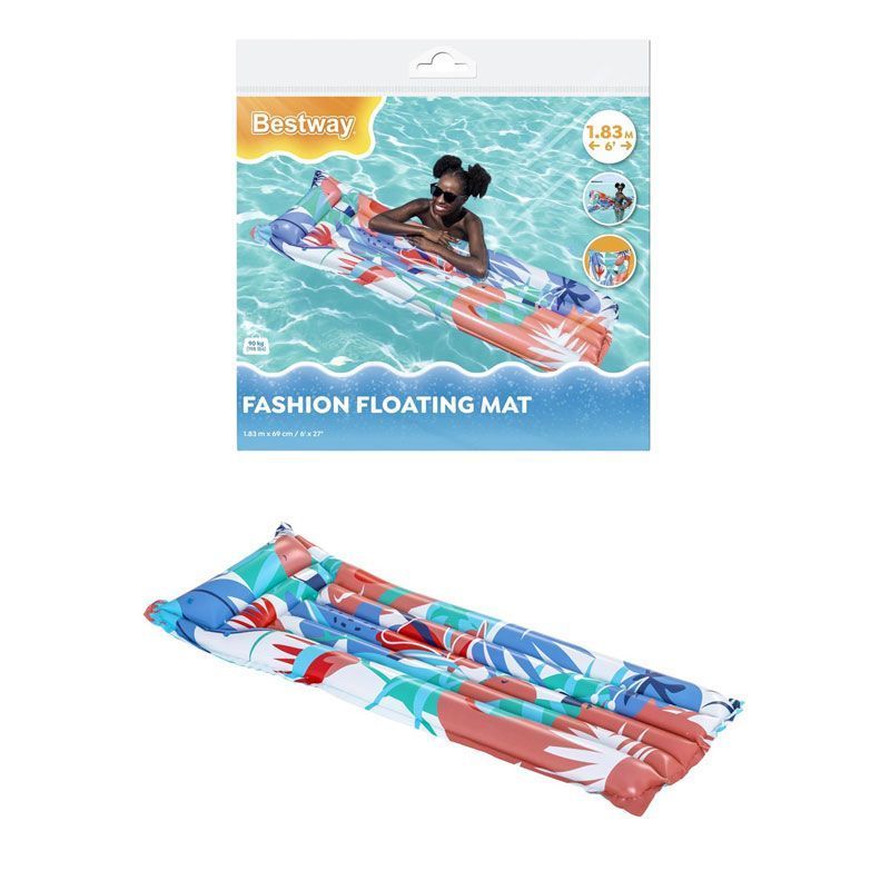Bestway Fashion Φουσκωτό Στρώμα Θαλάσσης 183cm #44033 - Bestway inflatable floating mat - Image 3