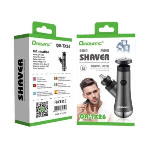 QIAOYANG Ξυριστική επαναφορτιζόμενη μηχανή mini - 2in1 mini shaver QA-TX26 - sukki.gr