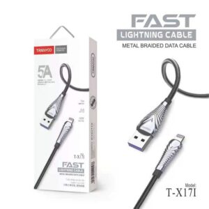 Tranyoo Καλώδιο Γρήγορης Φόρτισης Lightning IOS 1m 5A 18W T-X171 - Lightning IOS Fast Data Cable - sukki.gr