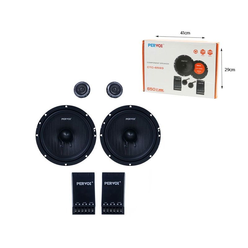 PerVoi Σετ Ηχεία Αυτοκινήτου CTC-6593 με 650W RMS - Component Speaker - Image 4