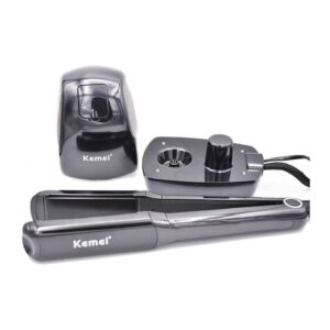 Kemei KM-9090 Επαγγελματική Πρέσα Μαλλιών με Ατμό - Steam plywood - sukki.gr