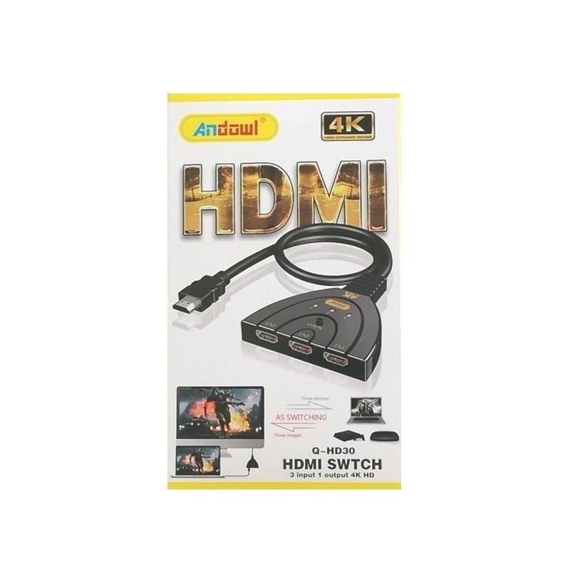 Andowl Μετατροπέας HDMI 4K HD Q-HD30 - HDTV Switch - sukki.gr