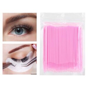 Alternative view of Μίας χρήσης microbrush lash επέκταση βλεφαρίδων 100τεμ.- Μπατονέτα βλεφαρίδας  - All Eyelash Lifting
