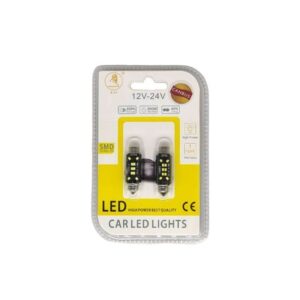 EJC Λάμπες Αυτοκινήτου Canbus LED 2016-T10 41mm 2τμχ ψυχρό φως - LED light - sukki.gr