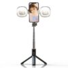 Selfie Stick με Τρίποδο & Remote Control με Διπλό LED Φωτισμό P40S-F - Mini Live Broadcast Selfie Stick Stand 2 LED P40S-F - sukki.gr