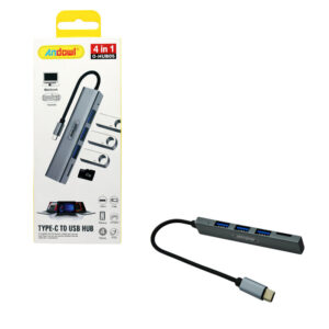 Andowl Αντάπτορας Hub Type-C σε 4 Θύρες USB 3.0 4 in 1 Q-HU806 - Hub Adapter 4 in 1 - sukki.gr