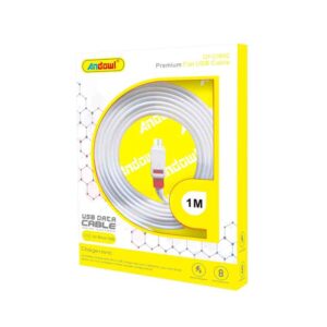Andowl Καλώδιο μεταφοράς δεδομένων USB 2.0 1m Lightning QY-C068C - Data Cable - sukki.gr