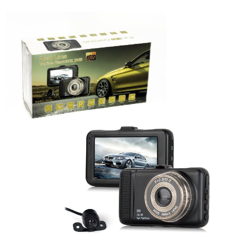 Κάμερα DVR Αυτοκινήτου Full HD 1080P - Dual Lens Vehicle Blackbox DVR - sukki.gr
