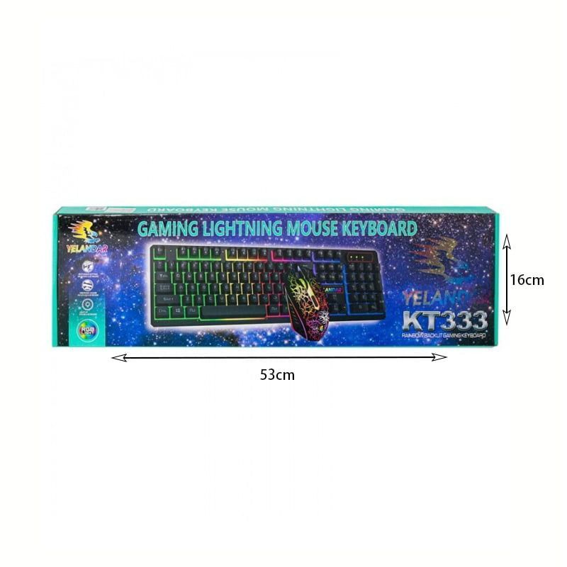 Yelandar Gaming Πληκτρολόγιο και ποντίκι KT333 - Image 4