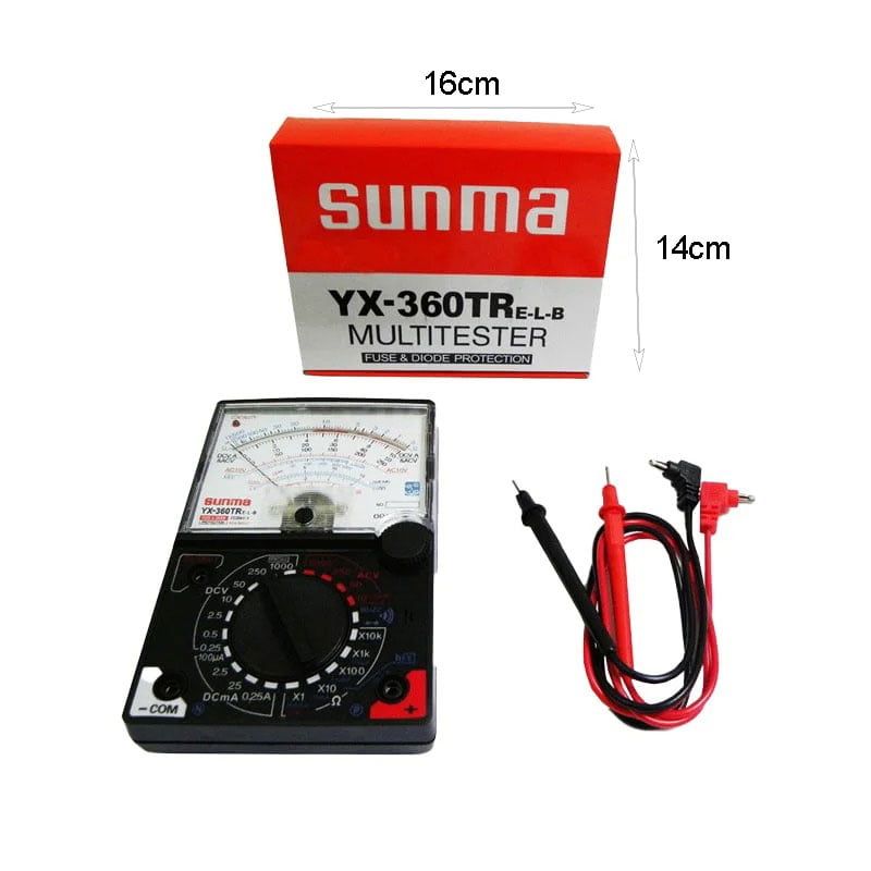 Sanwa YX-360TR Αναλογικό πολύμετρο με βελόνα Μαύρο - Multitester - Image 3