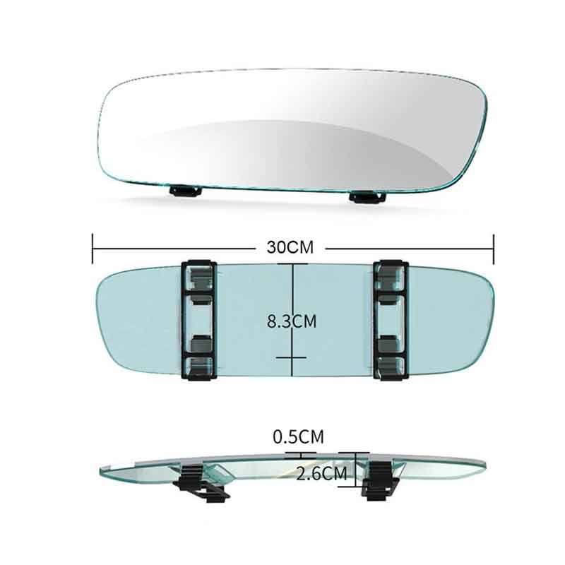 Καθρέπτης αυτοκινήτου 30cm 3R-339 - Indoor Frameless Rear View Mirror - Image 5