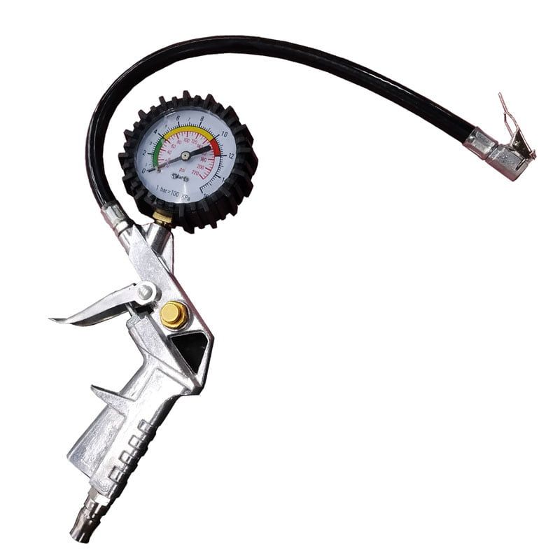 Πιστόλι αέρος ελαστικών με μανόμετρο - Inflator and gauge kit - Image 3