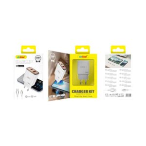 Andowl Φορτιστής κινητού με καλώδιο Lightning με Διπλή USB 35W Q-CD45  -Mobile charger - sukki.gr