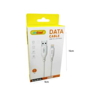 Alternative view of Καλώδιο Φόρτισης Andowl USB σε Lightning 2m – Andowl USB to Lightning Cable 2m