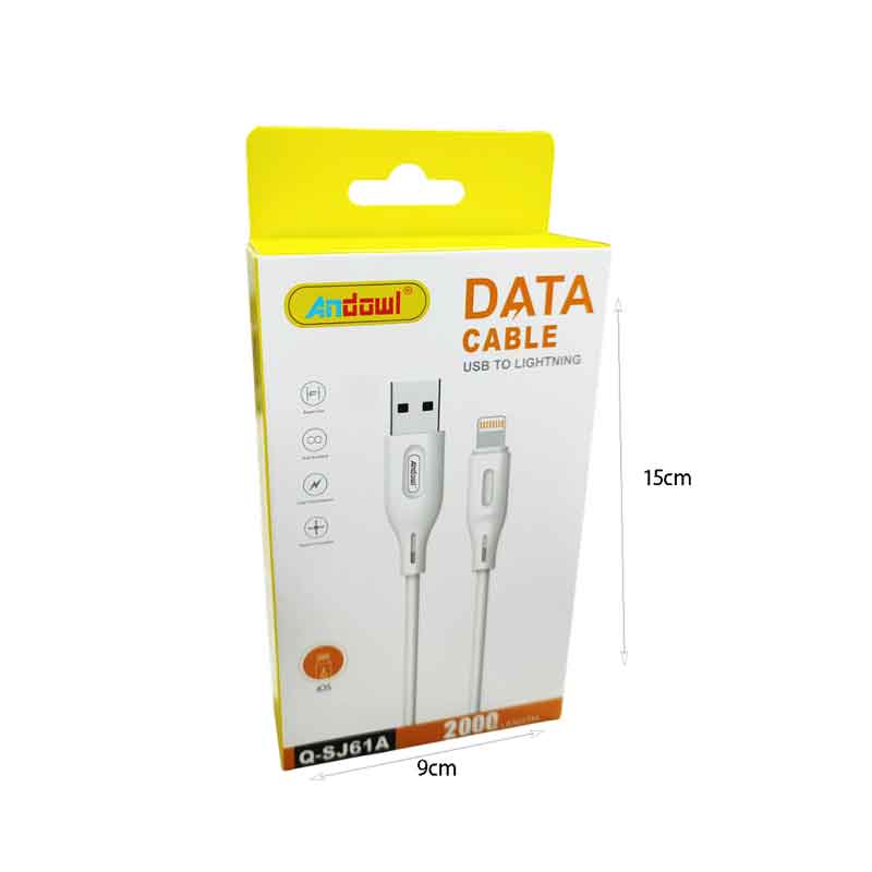Καλώδιο Φόρτισης Andowl USB σε Lightning 2m – Andowl USB to Lightning Cable 2m - Image 2