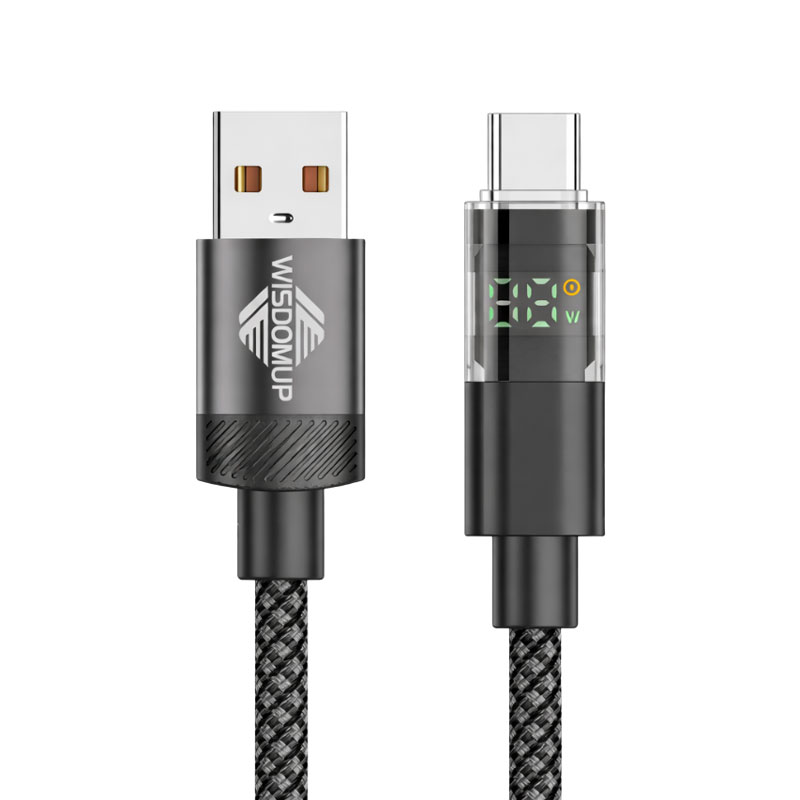 Wisdomup Καλώδιο Δεδομένων USB Type-C με Οθόνη LED SJX-47T – USB Type-C Data Cable with LED Display SJX-47T - Image 2